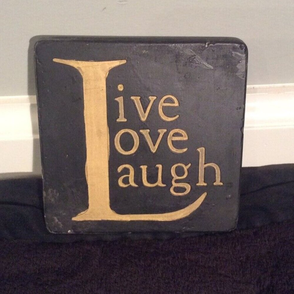 Live Laugh Love Stone Absorbent Coaster